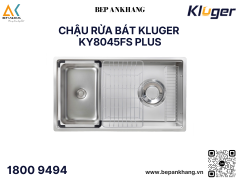 Chậu rửa bát Kluger KY8045FS Plus - INOX 304 POSCO - LINEN CHỐNG XƯỚC